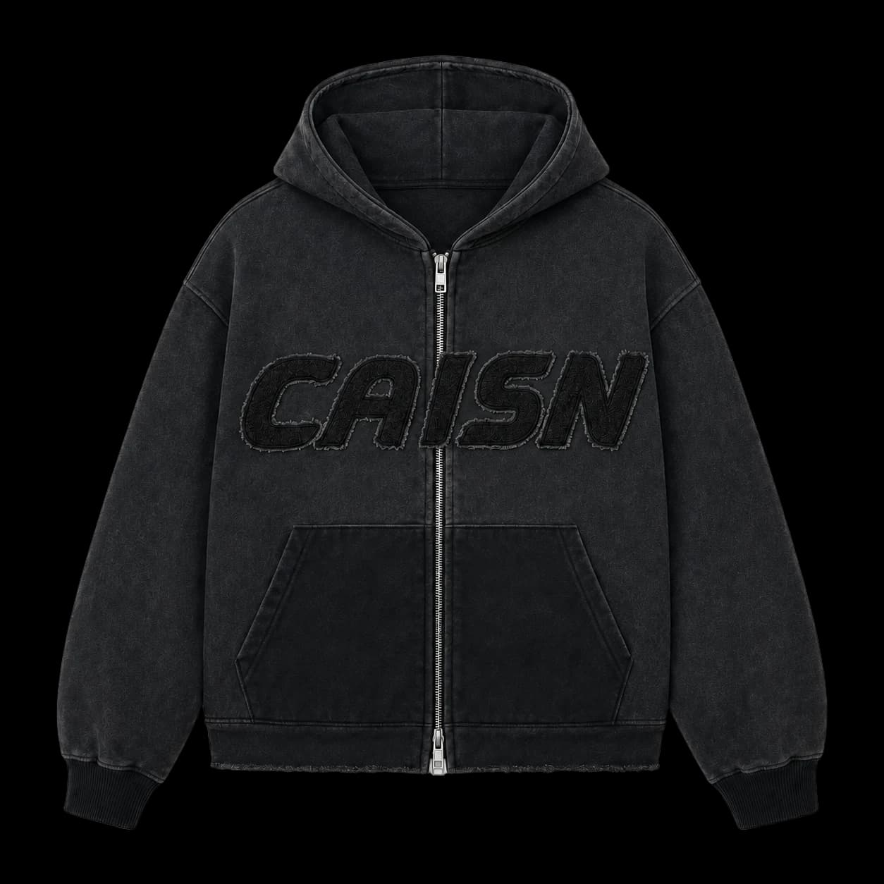 CAISN ECHO ZIP HOODIE — front